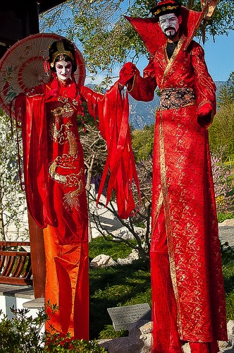 Red and Gold Garden Duo